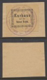 Posta locala Paltinis Hohe Rinne emisiunea a II-a timbru 2 Kr tip A folosit in 1896 pe tichet porto, calitate splendidă