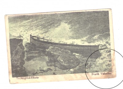 CP Techirghiol-Eforie - Prada valurilor, circulata 1930, colt stricat foto