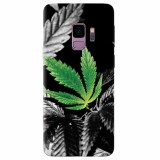 Husa silicon pentru Samsung S9, Trippy Pot Leaf Green