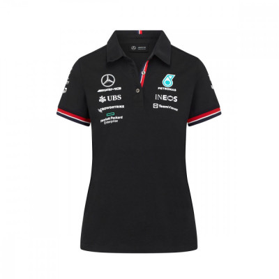 Mercedes AMG Petronas tricou polo de damă team black F1 Team 2022 - XL foto