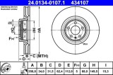 Disc frana ATE 24.0134-0107.1