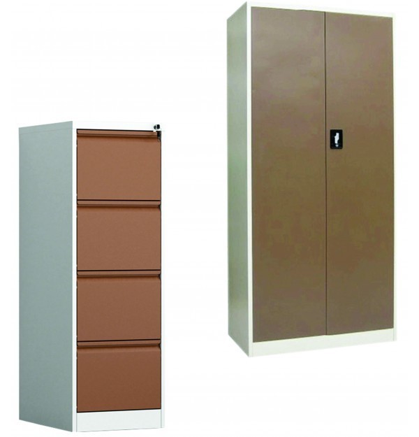 SET: FISET METALIC + CLASIFICATOR METALIC ASAMBLAT usi/sertare Maro, PLUS