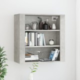 VidaXL Dulap de perete, gri beton, 80x33x80 cm, lemn prelucrat