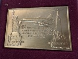 Placheta aniversara Tarom Bucuresti - New York