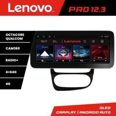 Navigatie Renault Clio 4 V2 K-468 Lenovo PRO 4+64 12.3 inch qled android 4G DSP gps internet 8Core CarStore Technology foto