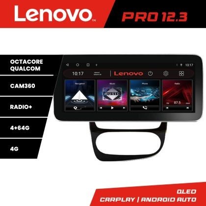 Navigatie Renault Clio 4 V2 K-468 Lenovo PRO 4+64 12.3 inch qled android 4G DSP gps internet 8Core CarStore Technology