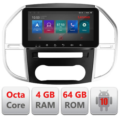 Navigatie dedicata Mercedes Vito w447 2016- Android radio gps internet Lenovo Octa Core 4+64 LTE ecran de 10.33&amp;#039; wide Kit-w447 CarStore Technology foto