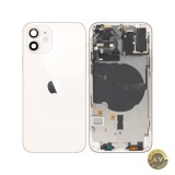 Capac Baterie Apple iPhone 12 Cu Carcasa Mijloc Alb Swap