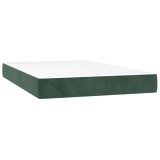 Cumpara ieftin Saltea cu arcuri buzunar, fermitate medie, verde inchis, 120x200x20 cm, catifea
