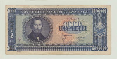 ROMANIA - 1000 LEI 1950 , RPR , B1.135 foto