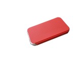 Bricheta metalica, striatii, antivant, slim, culoare Rosu - Atomic