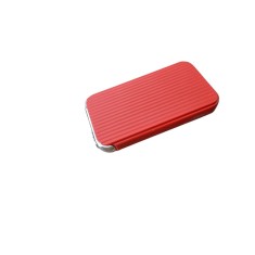 Bricheta metalica, striatii, antivant, slim, culoare Rosu - Atomic