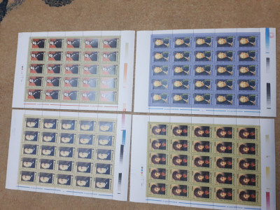 Set coli timbre rom&amp;acirc;nia nestampilate mnh 2003 personalități l foto