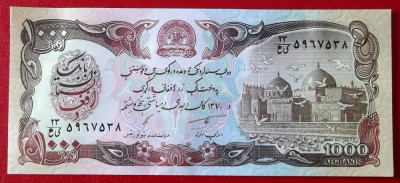 Afganistan 1000 1.000 Afghanis 1991 UNC necirculata ** foto