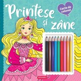 Prințese și z&acirc;ne - Carte de colorat