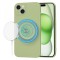 Husa MagSafe pentru Apple iPhone 15 Plus, Techsuit, SoftFlex, Verde Deschis