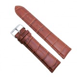 Cumpara ieftin Curea de ceas din piele naturala anti-alergica Maro XL 18mm, 20mm, 22mm, 24mm