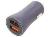 Alimentator USB Baseus 2x USB A 12-24V 40W Negru