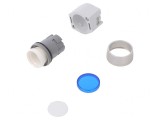 Comutator Acționat Prin Apăsare 22mm Albastru