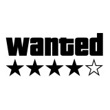 Sticker Auto , zWanted 4 Stars, , Autocolant ORACAL Tuning si Decorativ pentru Masini
