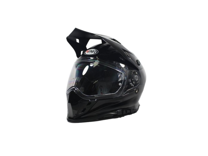 Casca moto dual cu ochelari, VCAN H331, marime XXL, culoare negru Cod Produs: MX_NEW ROY31044