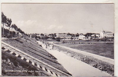 bnk cp Techirghiol - Pe malul lacului - uzata foto