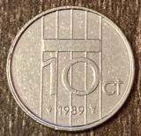 C50 - Moneda foarte veche - Olanda - 10 centi - 1989