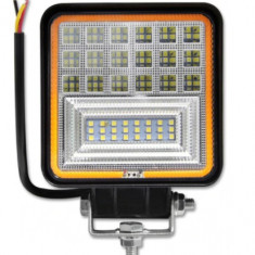 Proiector LED SMD auto OffRoad 160W indicator, LVT, IP67, carcasa aluminiu Patrat