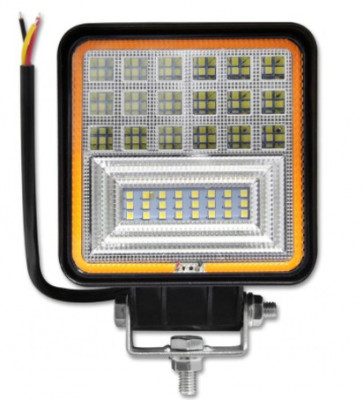 Proiector LED SMD auto OffRoad 160W indicator, LVT, IP67, carcasa aluminiu Patrat foto