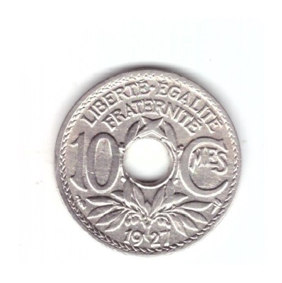 Moneda Franta 10 centimes 1927, stare foarte buna, curata foto