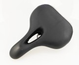 Șa Bicicletă Jet SM-1125H, Negru/Gri, Piele Eco, Spumă Ușoară, 195x255mm