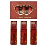 Set rujuri de buze mate, kevin &amp; coco, be mine 3 culori, lip-gloss, 11 x 7.3 x 2.7cm, roz, varianta a
