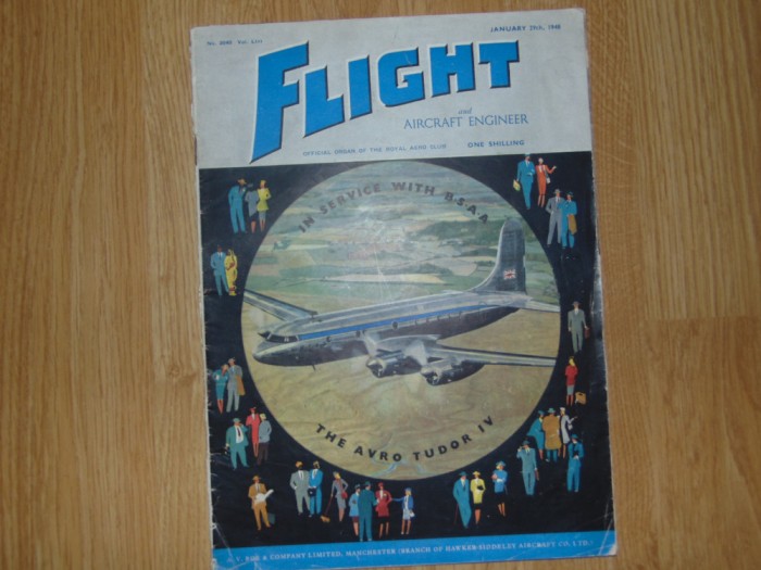 Revista Flight - Ianuarie 1948 Nr:2040 -Lb.Engleza