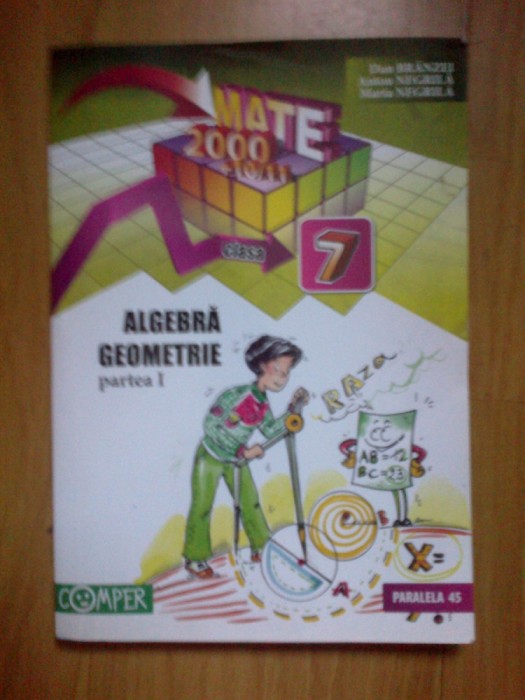 a3a ALGEBRA GEOMETRIE CLASA A VII A PARTEA 1 - BRANZEI ,NEGRILA