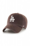 Cumpara ieftin 47brand șapcă de baseball din bumbac MLB Los Angeles Dodgers culoarea maro, cu imprimeu B-NLRGW12GWS-BWA, 47 Brand