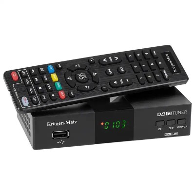 Tuner DVB-T2 DVB-T H.265 HEVC Kruger&amp;amp;Matz KM0550D foto