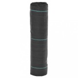 VidaXL Membrană antiburuieni, negru, 0,5x50 m, PP