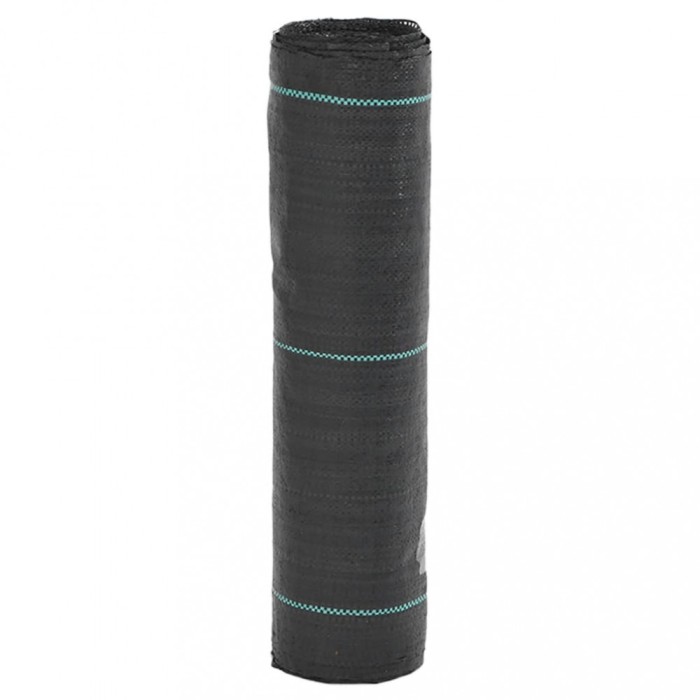 vidaXL Membrană antiburuieni, negru, 0,5x50 m, PP 4005139
