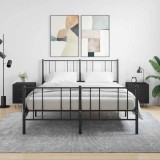 vidaXL Noptiere, 2 buc., negru, 40x35x47,5 cm, lemn compozit 827295