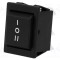 Rocker Switch BULGIN DP3T 16A/250VAC 20A/28VDC Negru