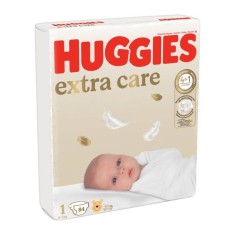 Scutece Huggies, Extra Care, Nr 1, 2-5 kg, 84 buc