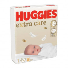 Scutece Elite Soft, Huggies, Jumbo Jr, Marimea 1, 2-5 kg, 84 buc