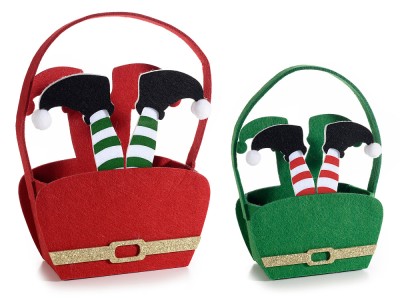 Set 2 cosulete cadou , zElfi, din fetru cu detalii aurii foto