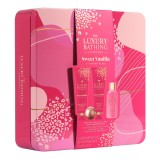 Set cadou Relax &amp; Unwind, Sweet Vanilla &amp; Almond Glaze, 4 articole, The Luxury Bathing Company
