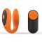 Vibrator Uranus, 7 Moduri Vibratii, 4 Intensitati, Silicon, USB, Remote Control, Portocaliu/Negru, Guilty Toys, Cosmic Love