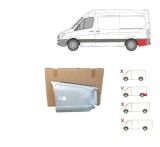 Set reparatie aripa spate VW CRAFTER (2E), 2005-2017; MERCEDES SPRINTER, 07.2006-2018, partea stanga, otel galvanizat; fara locas ornament, in spatel, Rapid