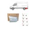Set reparatie aripa spate VW CRAFTER (2E), 2005-2017; MERCEDES SPRINTER, 07.2006-2018, partea stanga, otel galvanizat; fara locas ornament, in spatel