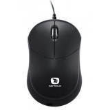 Mouse serioux cu fir optic rainbow 680 1000dpi negru ambidextru blister mini usb