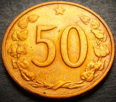Moneda 50 HALERU - RS CEHOSLOVACIA, anul 1964 * cod 4086 foto