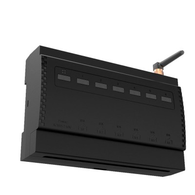 Releu Smart Rovo ERC102 Kinetic, 6 canale, 4x10A, 2x16A WiFi + RF433, Tuya foto